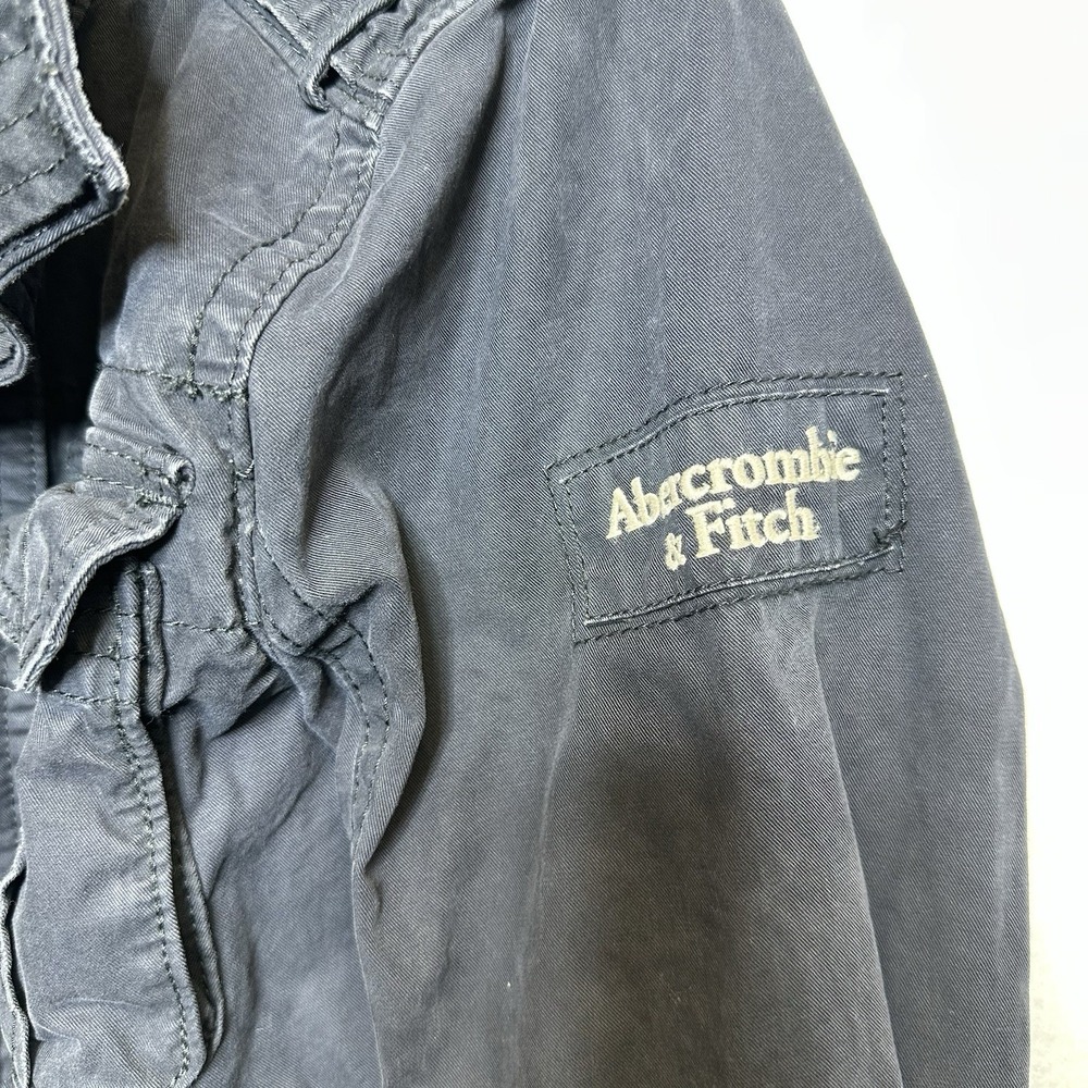 Abercrombie & Fitch Y2K Sentinel Jacket M Navy Blue Military Field Utility - Picture 12 of 14